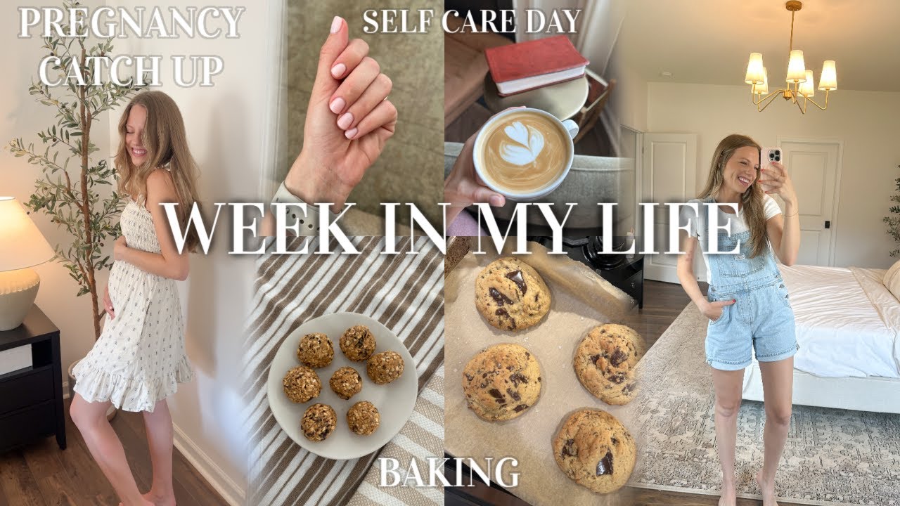 WEEK IN MY LIFE | Pregnancy catch up, baking, shopping, & cozy days!