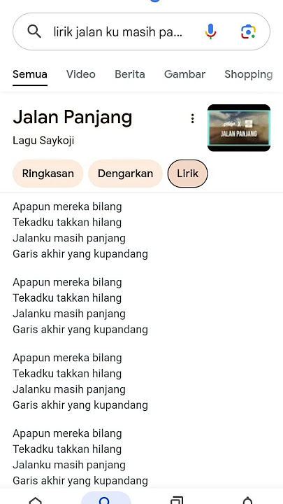 Lirik lagu apapun mereka bilang