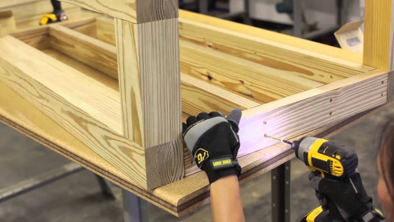 YellaWood® Patio Table Project Plan YouTube
