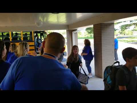 Simpson Middle School 1st day back welcome 2018 -19