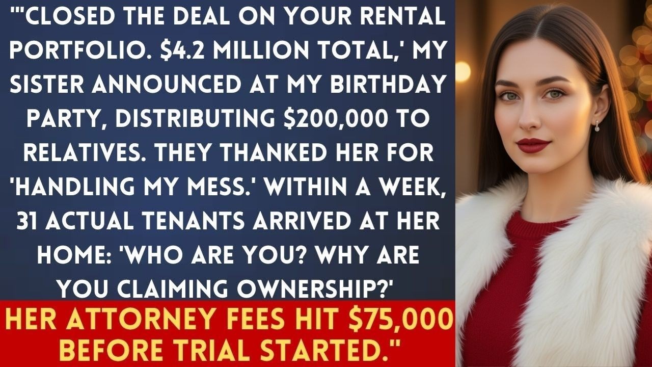 Сестра «заключила сделку» по моему портфелю арендной недвижимости, а затем 31 арендатор явился к ...