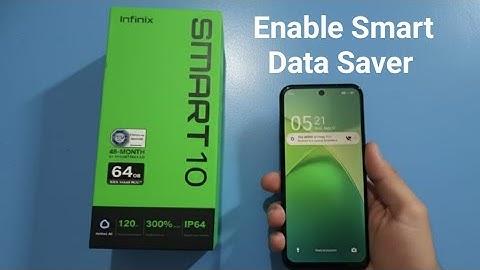 Infinix Smart 10 - How to enable smart data saver