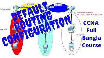 Configure Default Routing in Cisco Packet Tracer || Bangla Full CCNA Course