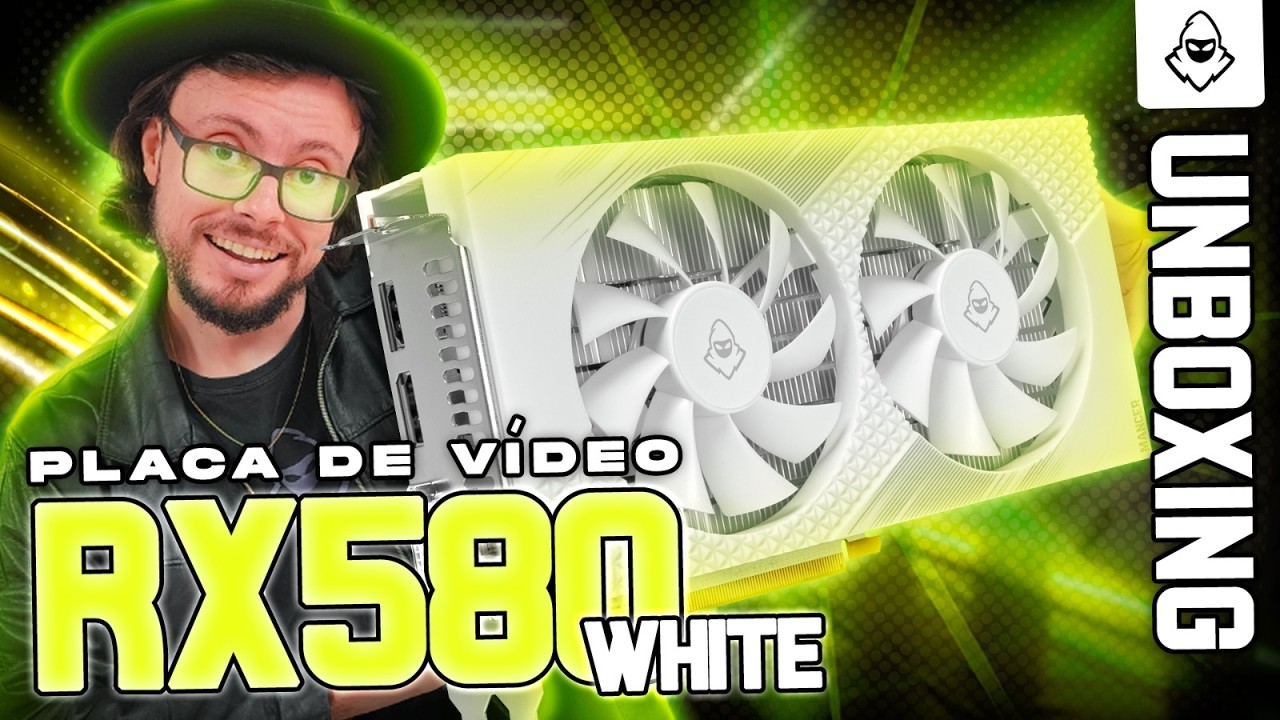 UNBOXING Placa de Video Mancer Radeon RX 580 Streaky White, 8GB