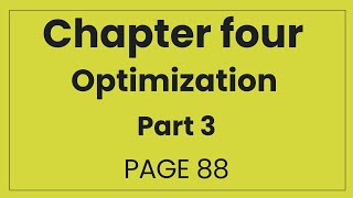 Optimization (part 3)