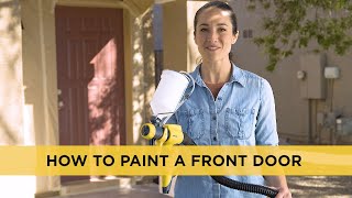 How to Paint a Front Door with a Paint Sprayer