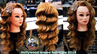 Hollywood waves hairstyle 2019/ how to do Hollywood waves hairstyle/ bollywood waves tequnic screenshot 3