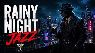 The Shadow's Nocturne 🎷 Vintage Jazz & Rain Ambience for Study & Whiskey Nights!