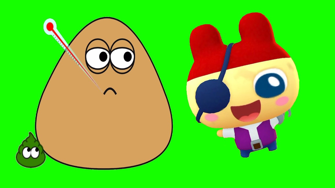 Pou y sus amigos Tamagotchis - Pou conoce a un nuevo tamagotchi. Juego completo.