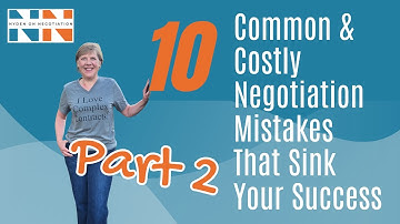 Negotiation Fails: Top 10 Mistakes to Avoid in Business Contracts | Pro Tips for Success!