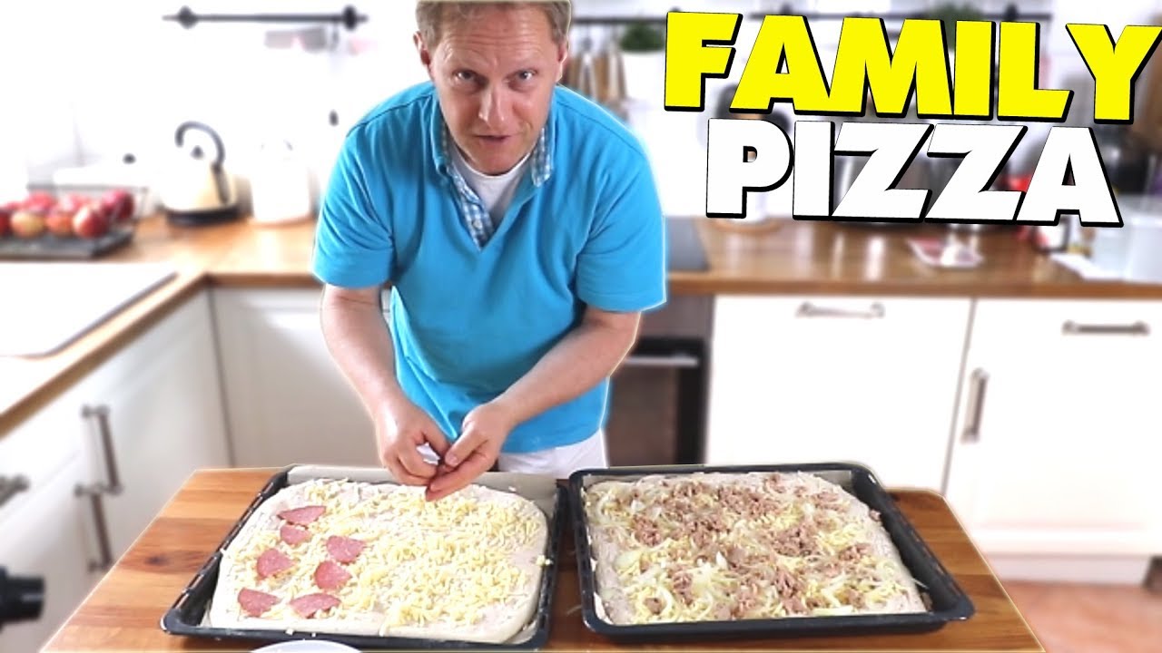 1€ FAMILY PIZZA REZEPT 🍕 ULTIMATIVES Pizzateig Grundrezept + Schnelle Soße 🍕 VLOG