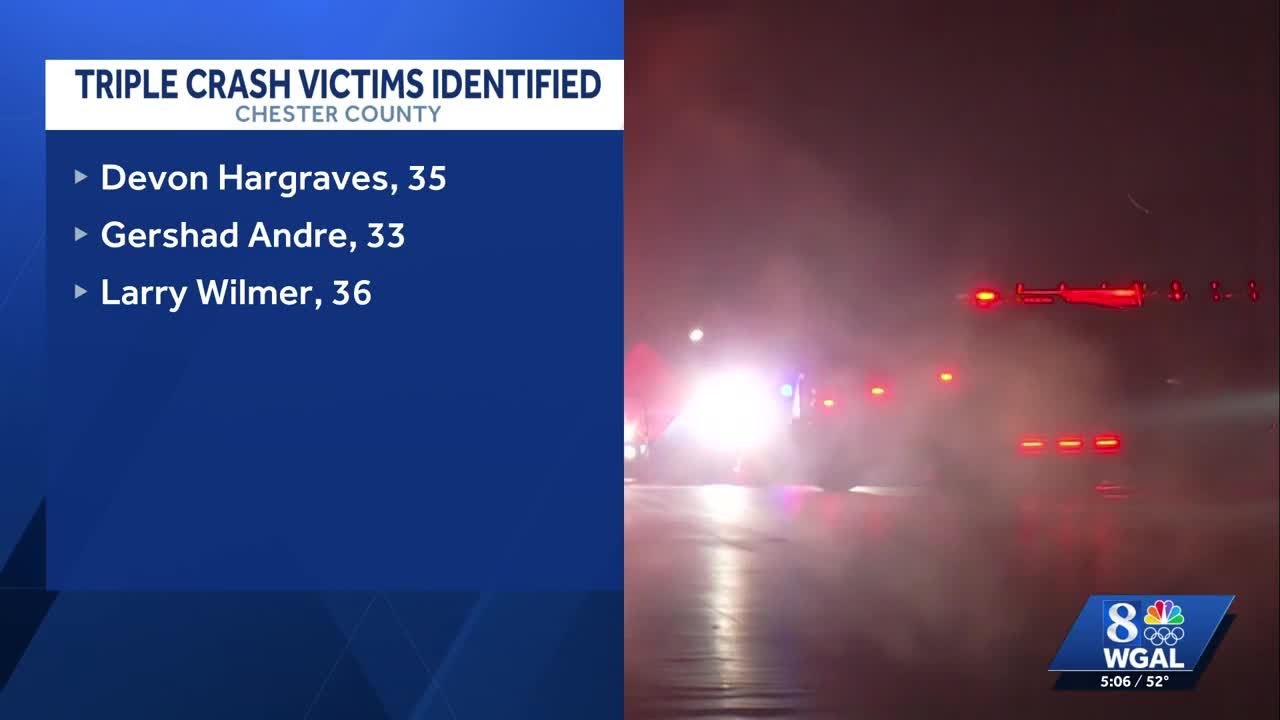 PSP releases names of 3 who died after police chase ended in crash