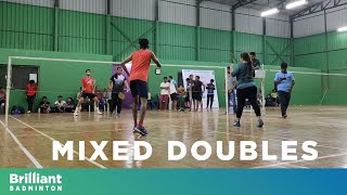 Brilliant badminton skills from Mixed Doubles players #sports #badminton #bwf #badmintongame#shorts