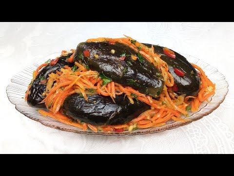 Простой рецепт - Фаршированные баклажаны! КОРЕЙСКАЯ КУХНЯ Проще простого! #115