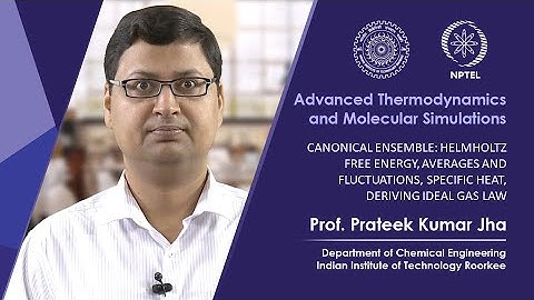 Lecture 16: Canonical ensemble: Helmholtz free energy, averages and fluctuations, specific heat