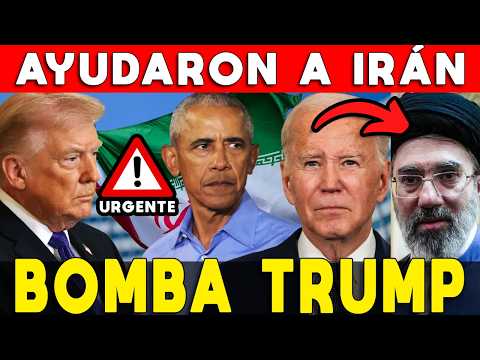 BOMBA TRUMP 🚨 AYUDARON A IRÁN ⚠️ Revela ESCÁNDALO Estados Unidos: Biden y Obama cómplices