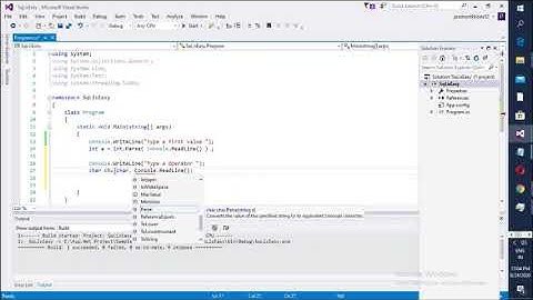 Create a Calculator In C#.