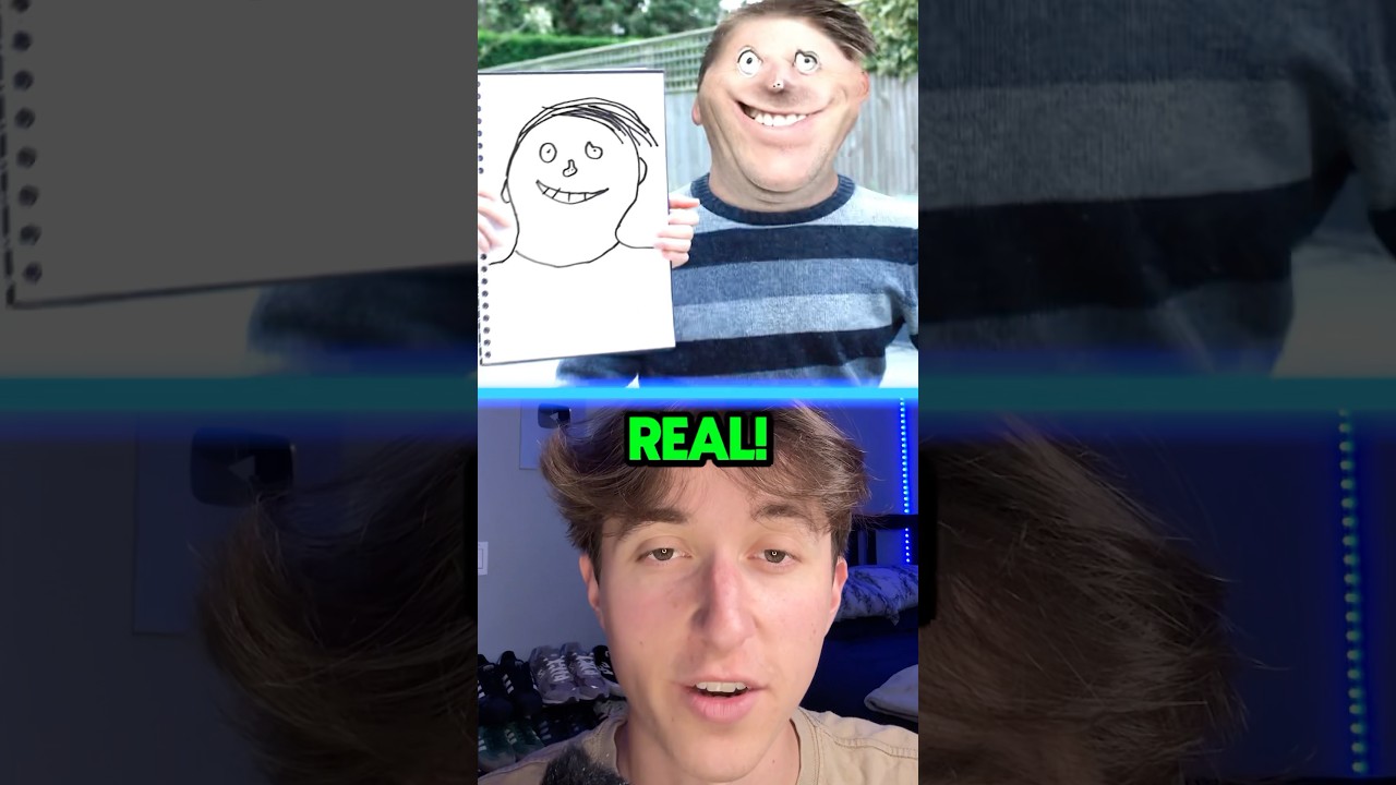 If Kids Drawings Were Real! 😳 #shorts