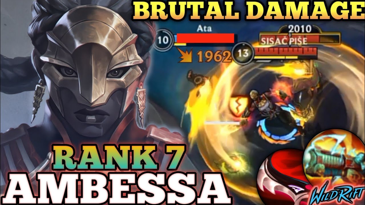 ГИПЕР-КОМБО АМБЕССА! НЕДООЦЕНЕННАЯ ОП-СБОРКА - ТОП-7 МИРОВЫХ АМБЕСС ОТ СИСАЧА ПИШЕ - WILD RIFT