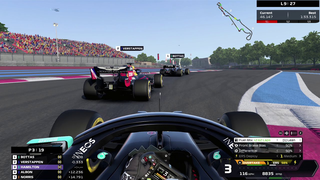 F1 2020 Gameplay | 50% Race at Paul Ricard, French GP with Lewis Hamilton | Formula 1 2020