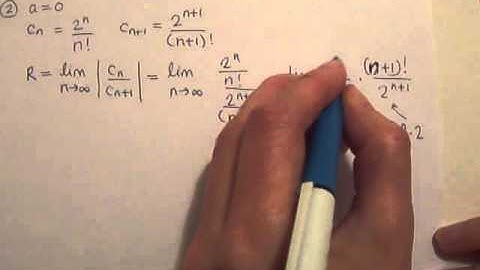 Ex. 2: radius & interval of convergence of power series