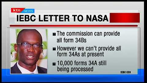 IEBC writes a letter to Raila Odinga
