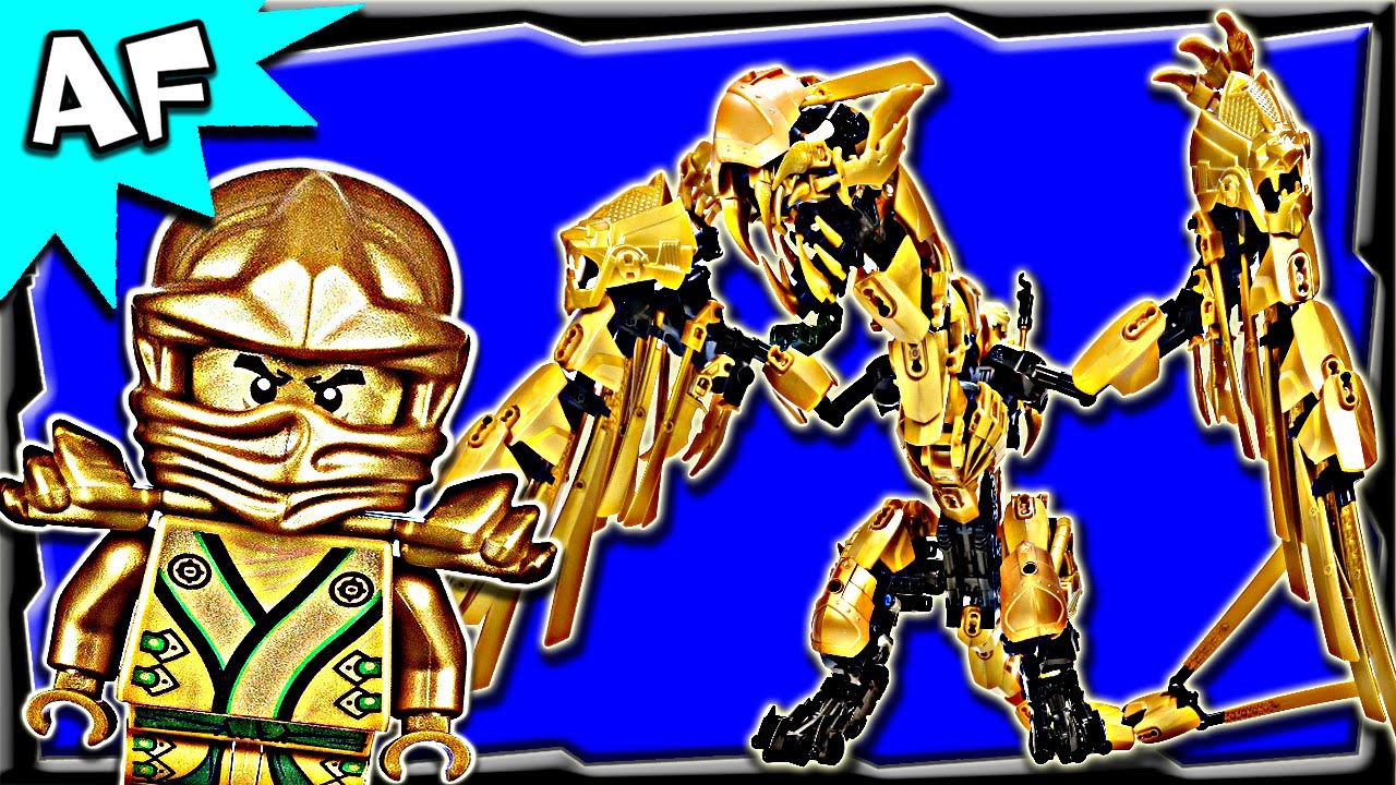 golden ninja dragon lego set