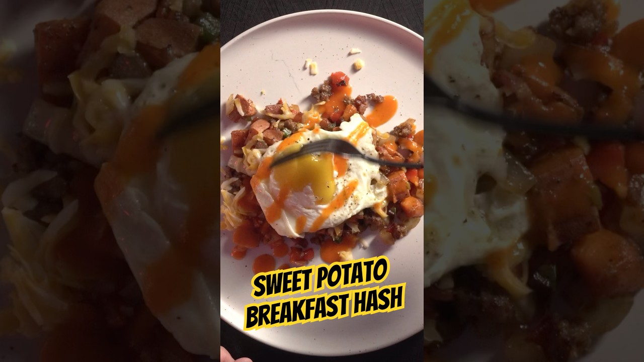 Sweet Potato Breakfast Hash… #sweetpotatorecipes #breakfastideas #healthierlifestyle #cooking
