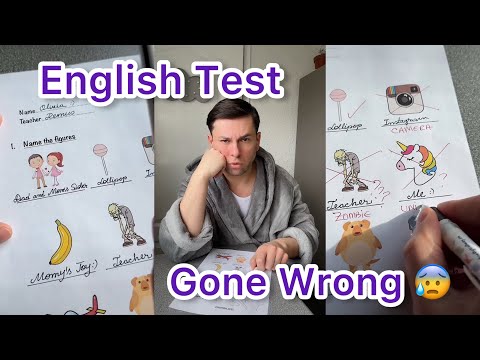 Olivia’s English Test  Gone Wrong ☠️😵