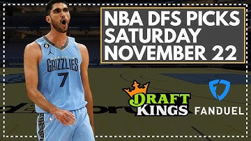 NBA DFS LIVE PRE-LOCK Q&A: SATURDAY NOVEMBER 22nd FanDuel & DraftKings Lineup Advice