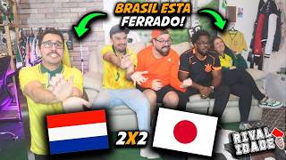 React Holanda 2x2 Japão | Melhores momentos | Gols | Copa do Mundo