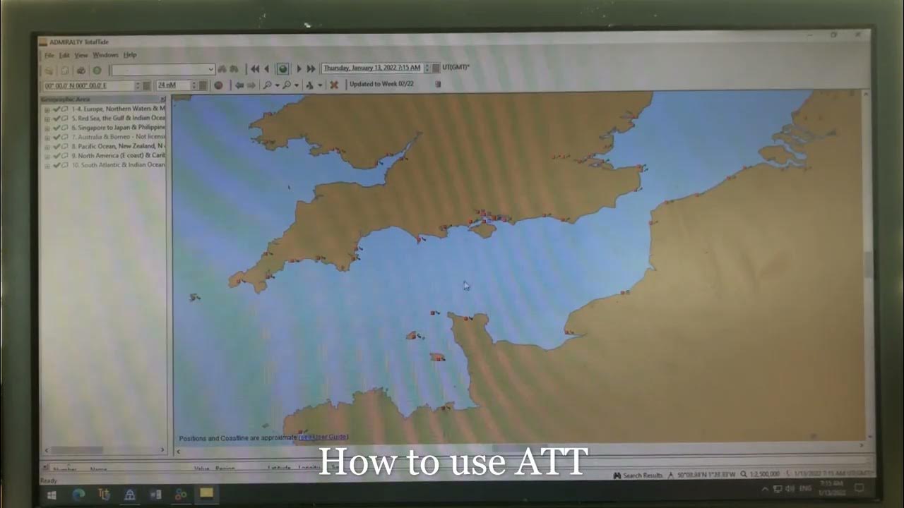 How to use Digital Admiralty Tide Tables (ATT) YouTube
