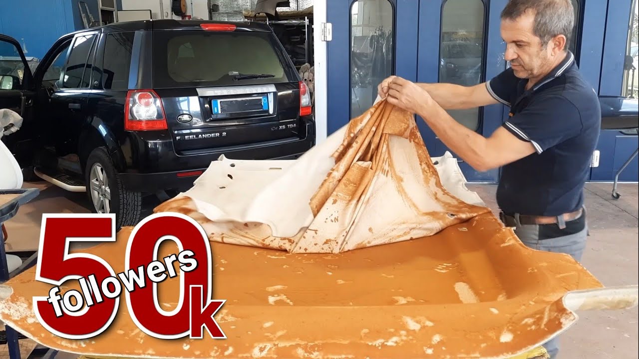 Scollamento tessuto cielo auto