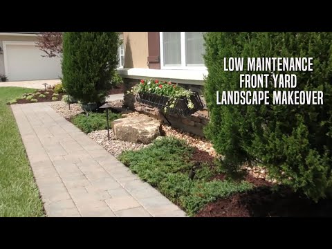 How To Landscape Front Of House Low Maintenance?