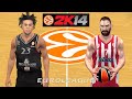 EUROLEAGUE 2K14 Montepaschi Siena VS Olympiacos Piraeus EUROLEAGUE 2K14 Montepaschi Siena VS Olympiacos Piraeus