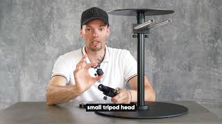 DIGITALFOTO 360° Spinning Camera Rig Video Rotating Platform for Filmmakers & Videographers