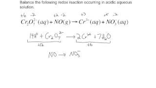 Balancing redox reactions  2