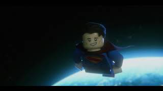 1978 Superman ending scene but Superman(2025) suit