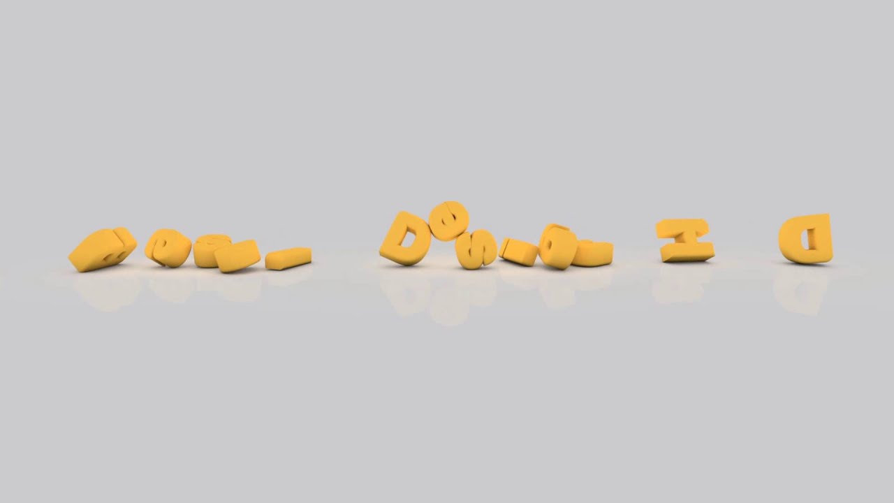 Falling letters - YouTube