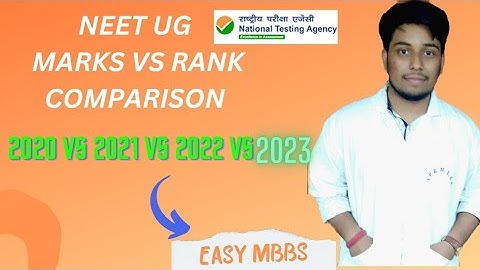 NEET 2023 Marks Vs Rank | NEET UG 2023