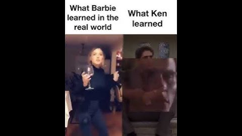 What Barbie VS Ken learned in the real world