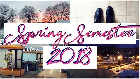 1st week of Spring Semester 2018+ Mini Campus Tour || College Vlog
