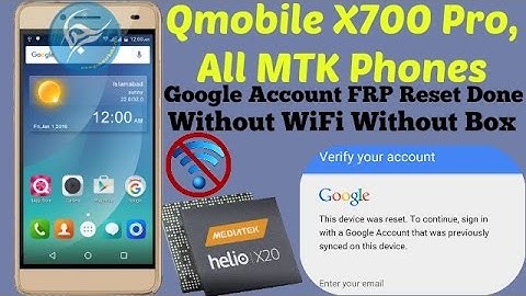 How To Google Account Bypass Qmobile X700 Pro FRP Reset Done