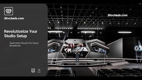 STAGE Z8IPW | Unreal Engine Corporate Virtual Set | Integrated With Aximmetry | DMX |