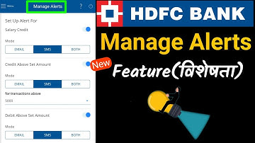How To Activate  SMS & Email Alert for Saving Account In HDFC Mobile Banking App#moneynest
