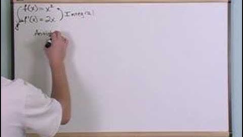 Intro to Integrals - Calculus Tutorial