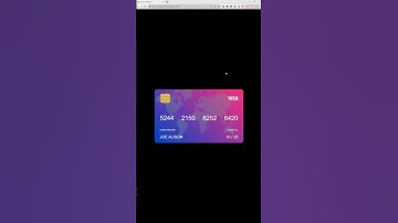 Virtual Credit Card In HTML CSS #shorts #html #css #trending #tutorial #coding