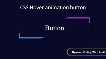 css animated hover effect button | HTML & CSS | Dynamic Coding With Amit