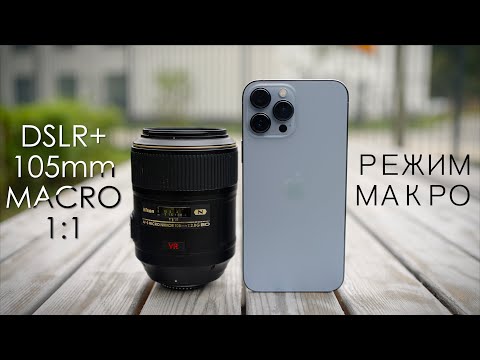 iPhone 13 Pro Max МАКРО режим и сравнение с макро объективом 105mm