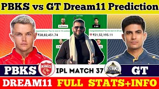 PBKS vs GT Dream11 Prediction|PBKS vs GT Dream11|PBKS vs GT Dream11 Team|